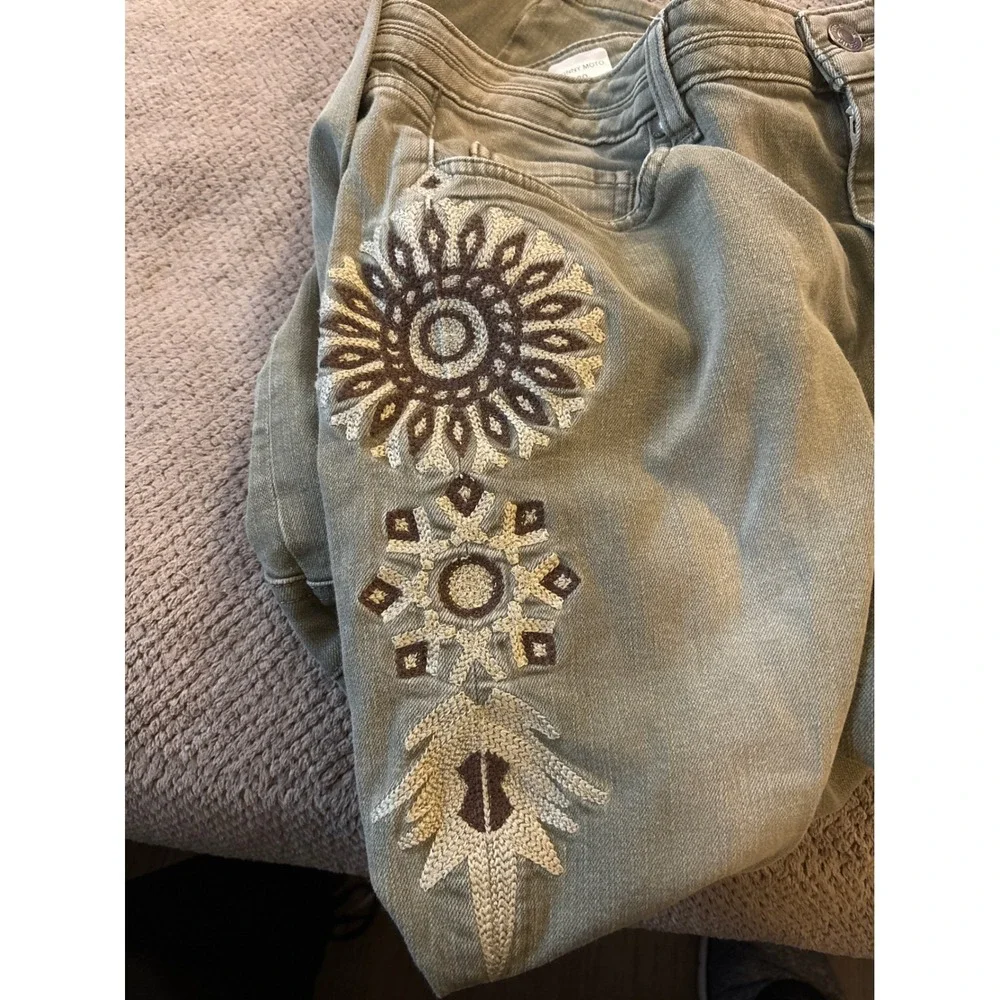 Miss‎ Me Vintage skinny Moto 30 women's greenish gray